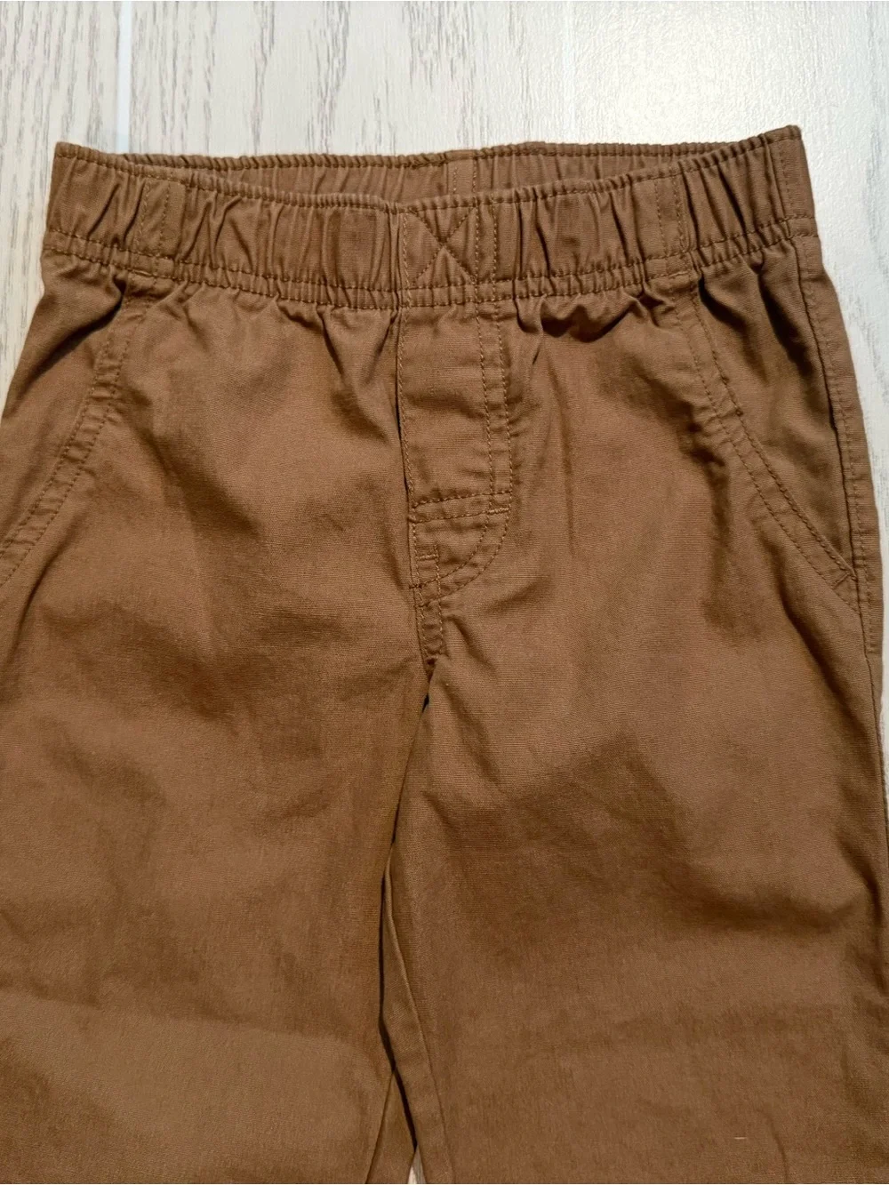 Carter’s Toddler Boys 2T Striped Hooded Henley Brown Jogger 2 Piece Outfit